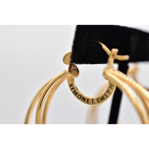 Simone I. Smith Lady of Serenity Hoop Earrings Oprah's Favorite Things 2024 Bin1 - Picture 11 of 12